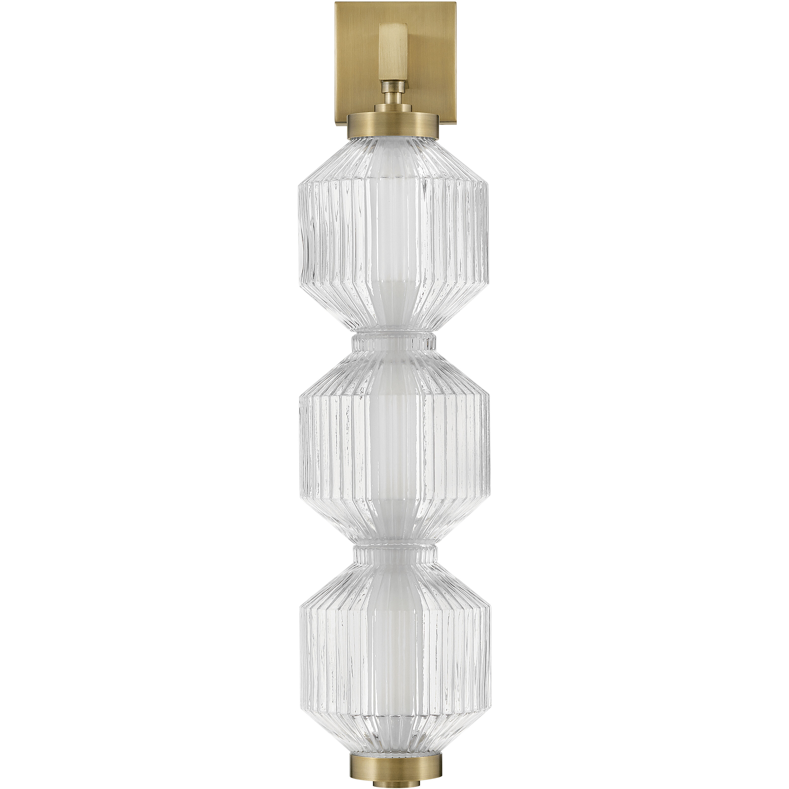 Reign LED 8 inch Lacquered Brass Pendant Ceiling Light, Sconce