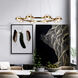 Milano Series 33.25 inch Antique Brass Chandelier Ceiling Light, Artisan Collection