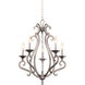 Kalco Santa Barbara 5 Light 22 inch Pearl Silver Chandelier Ceiling Light 3166PS - Open Box