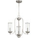 Collins 3 Light 19 inch Satin Nickel Mini Chandelier Ceiling Light