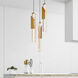 Valira LED 8 inch Brass Mini Pendant Ceiling Light
