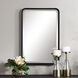 Croften 30 X 20 inch Black Vanity Mirror