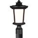 Eddington 1 Light 15 inch Black Outdoor Post Lantern