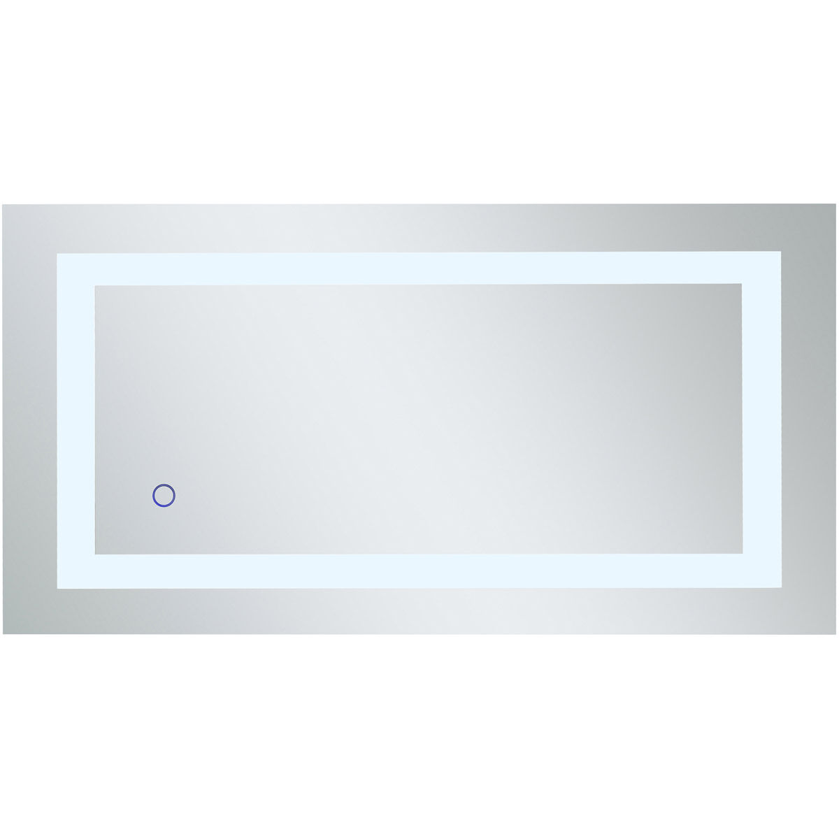 Helios 30 X 18 inch Silver Lighted Wall Mirror