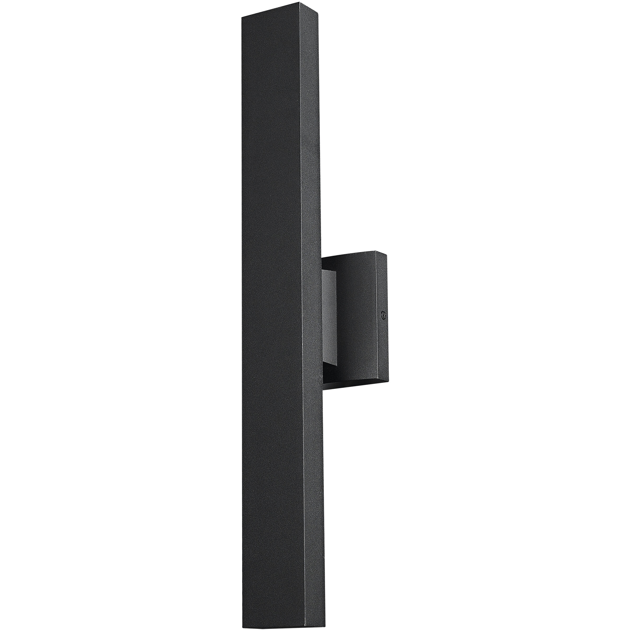 Edge LED 20.5 inch Black Outdoor Wall Light