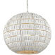 Panopolis 1 Light 20 inch White Pendant Ceiling Light