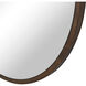 Modi 30 X 30 inch Walnut Wall Mirror