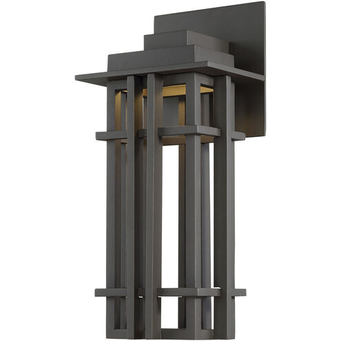 Nest LED 16 inch Bronze Outdoor Wall Light, dweLED