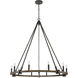 Harwell 10 Light 49.75 inch Antique Millwood Chandelier Ceiling Light