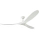Maverick 70 inch Matte White Ceiling Fan