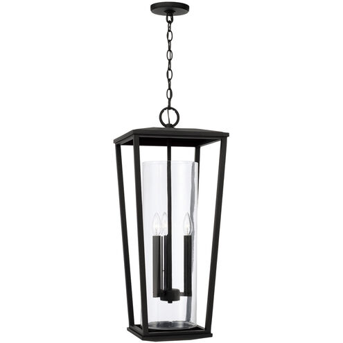 Elliott 3 Light 12.25 inch Black Outdoor Hanging Lantern