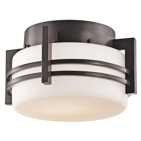 Pacific Edge 1 Light 11 inch Architectural Bronze Outdoor Flush & Semi Flush Mt