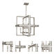 Diana 8 Light 20 inch Antique Silver Pendant Ceiling Light
