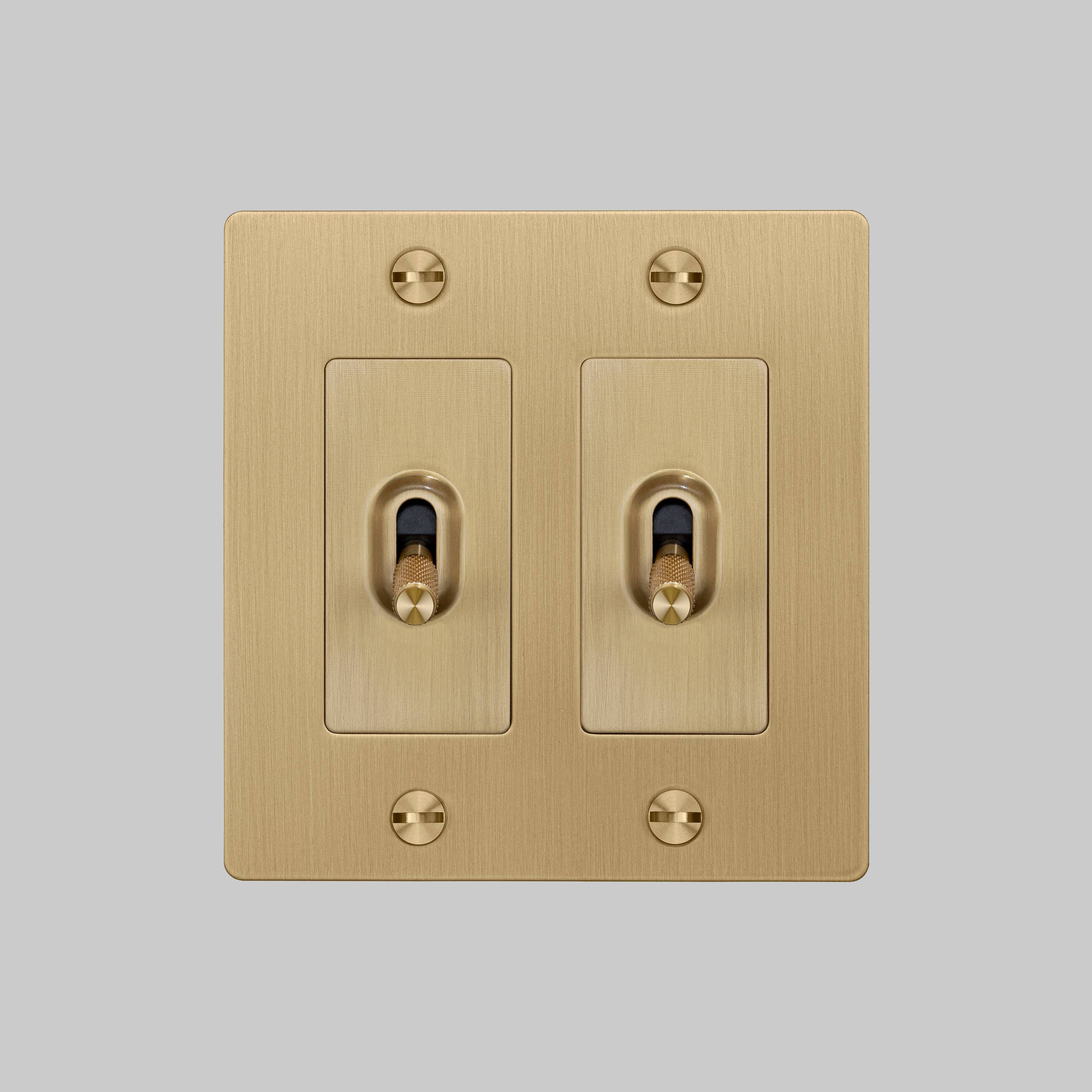 2G Toggle 120-277 Brass Light Switch