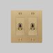 2G Toggle 120-277 Brass Light Switch