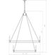 Dennison 20 Light 47.5 inch Signature Brass Chandelier Ceiling Light