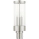 Hillcrest 3 Light 20 inch Brushed Nickel Outdoor Post Top Lantern