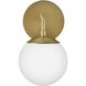 Julep LED 7.25 inch Lacquered Brass Bath Light Wall Light