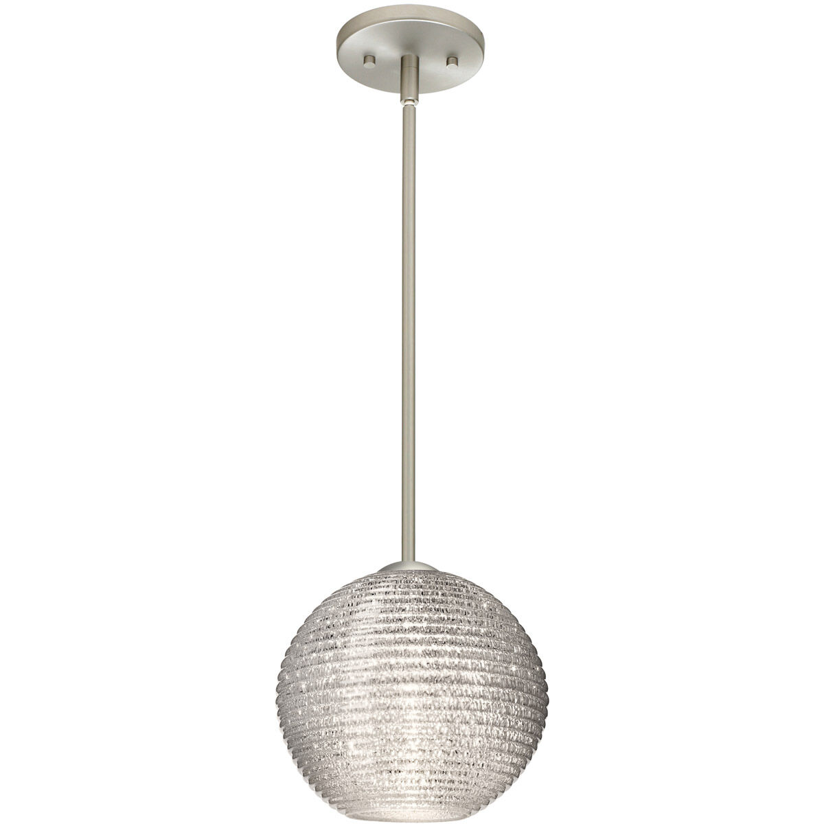 Kristall 8 1 Light Satin Nickel Stem Pendant Ceiling Light
