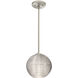 Kristall 8 1 Light Satin Nickel Stem Pendant Ceiling Light