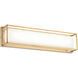 Matteo Lighting Thornstone LED Aged Gold Brass Wall Sconce Wall Light S13418AG - Open Box