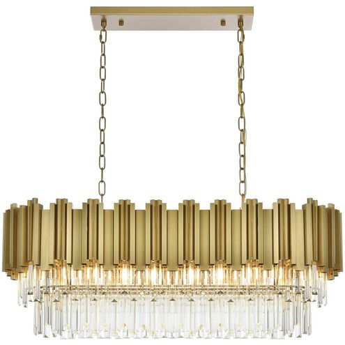 Willow 9 Light 14 inch Satin Gold Chandelier Ceiling Light