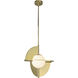 Scorpio LED 16 inch Metallic Brass Pendant Ceiling Light