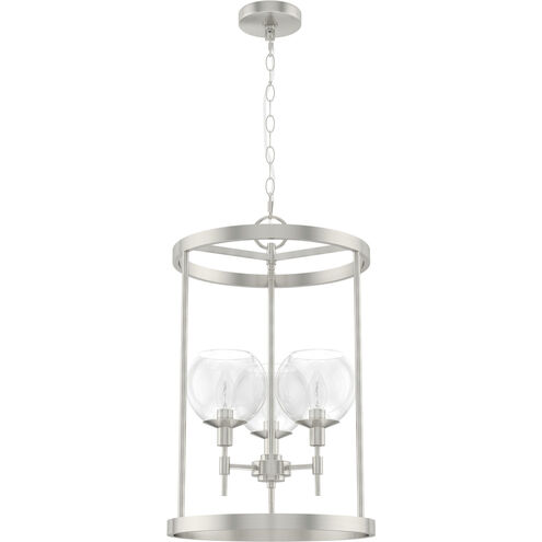 Xidane 3 Light 15 inch Brushed Nickel Foyer Pendant Ceiling Light