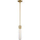 Zigrina 1 Light 5.13 inch Aged Brass Pendant Ceiling Light