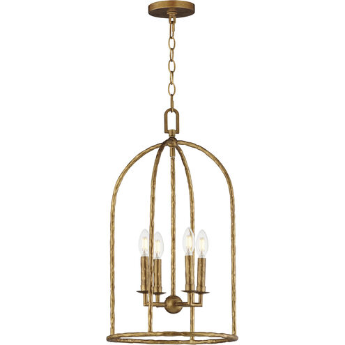 Martel 4 Light 14 inch Etruscan Gold Multi-Light Pendant Ceiling Light