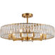 Canada 10 Light 28 inch Gold Chandelier Ceiling Light