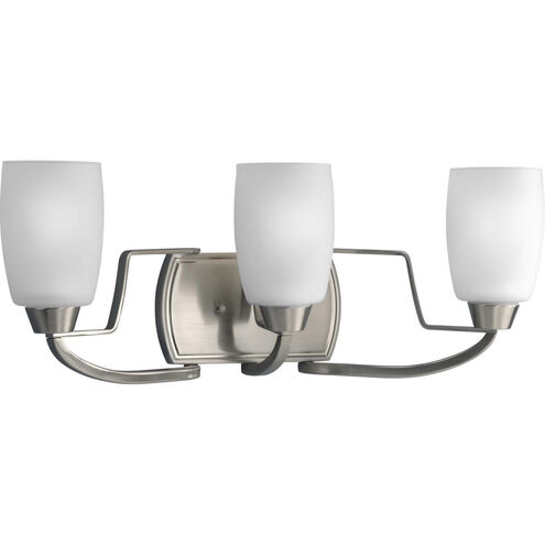 Wisten 3 Light 21 inch Brushed Nickel Bath Vanity Wall Light in Bulbs Not Included, Standard