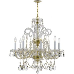 Traditional Crystal 8 Light 27.00 inch Chandelier