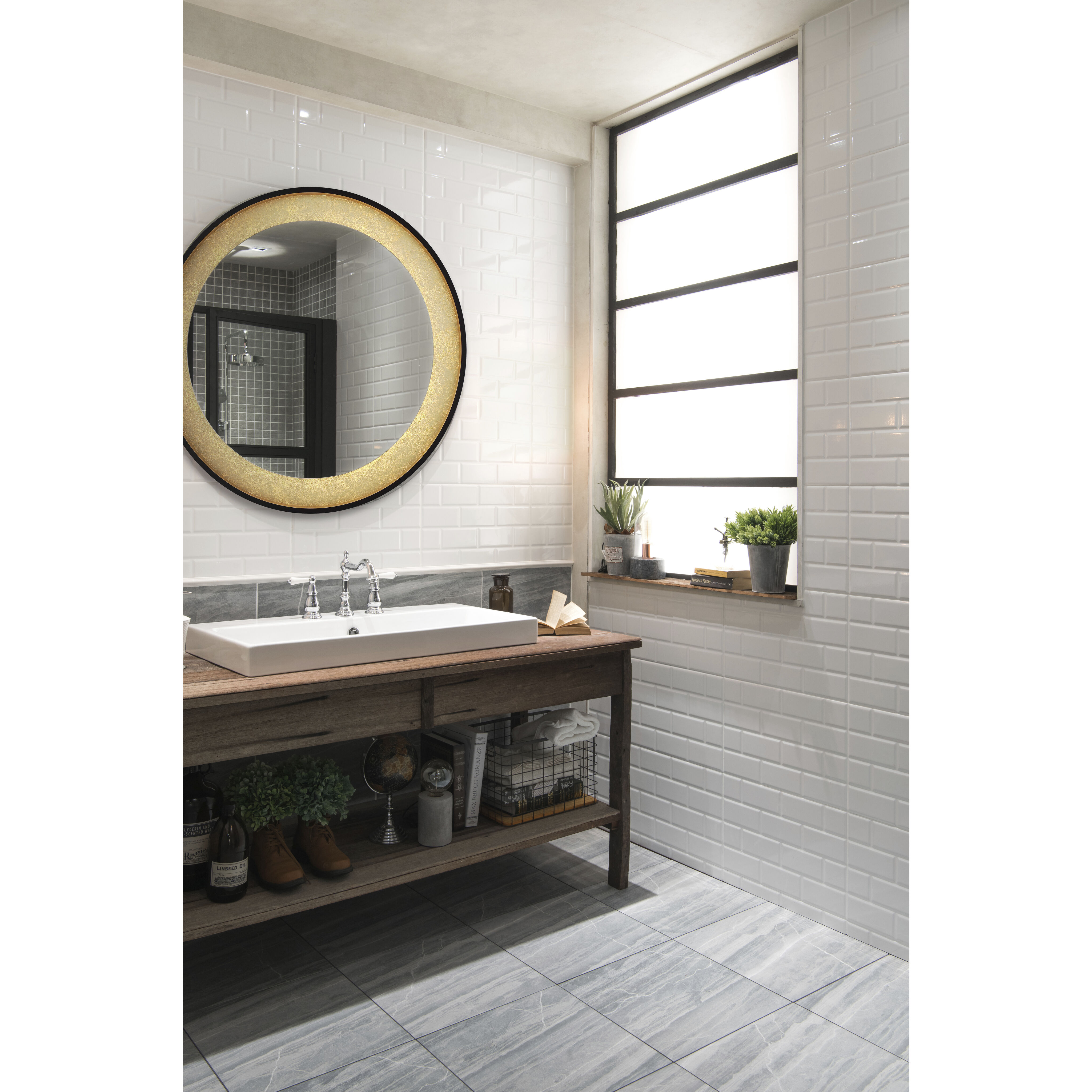 Anya 30 inch Black Mirror