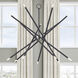Soho 14 Light 40 inch Scandinavian Gray with Brushed Nickel Accents Foyer Chandelier Ceiling Light