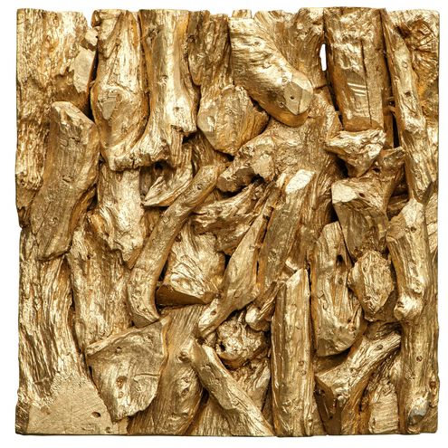 Rio Gold Leaf Wood Wall Decor