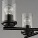 Corona 5 Light 22 inch Black Single-Tier Chandelier Ceiling Light in Clear