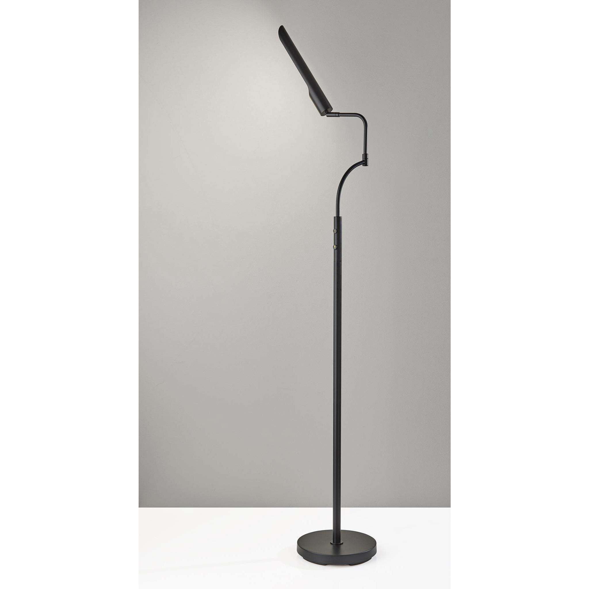 Zane 56.5 inch 10.00 watt Black Floor Lamp Portable Light, with Smart Switch