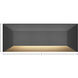 Nuvi 12v 2.60 watt Black Landscape Deck Sconce in Ash Bronze, Rectangular