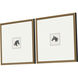 Animals Black and Beige and White Framed Art