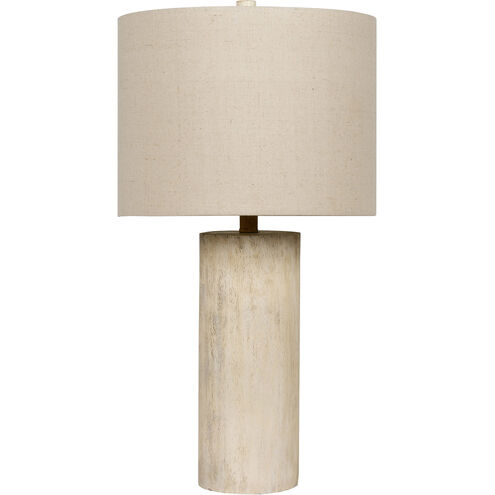 Bejamin 26.5 inch 100 watt Cottage White Table Lamp Portable Light