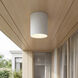 Cylinder LED 5 inch White Outdoor Flush Mount Cylinder in LED Lamping, Progress LED