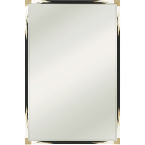 Theodore Alexander 82 X 54 inch Black Lacquer Floor Mirror, Large
