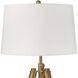 Brigitte 42 inch 150.00 watt Natural Brass / Clear Table Lamps Portable Light