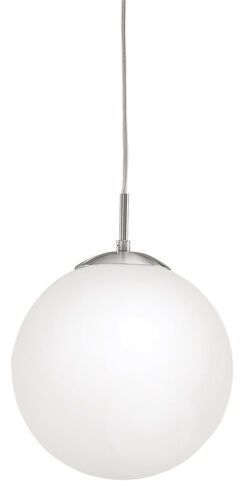 Rondo 1 Light 9.84 inch Matte Nickel Pendant Ceiling Light