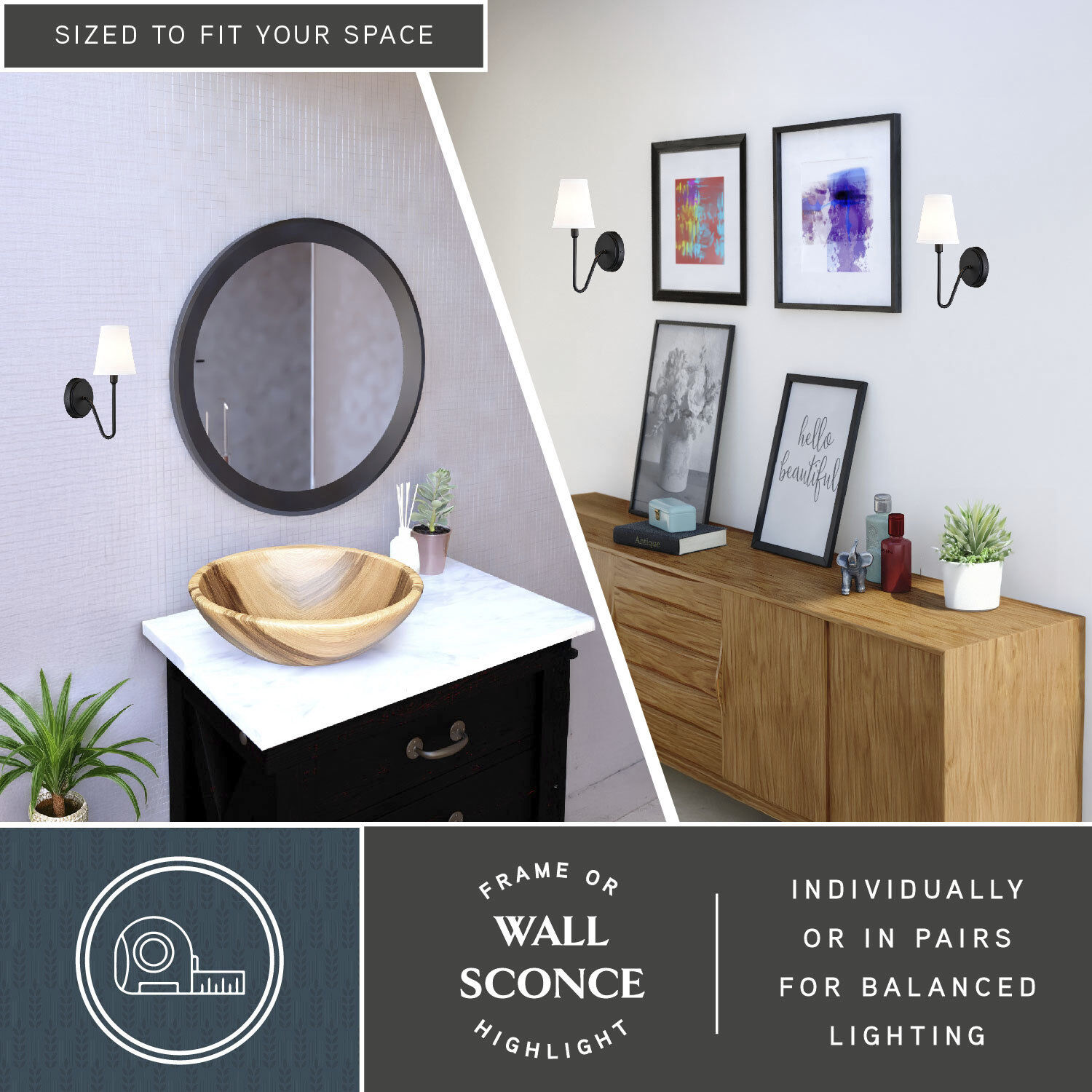 Briar LED 5 inch Matte Black Wall Light