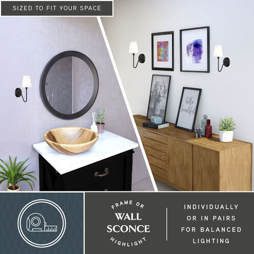 Briar LED 5 inch Matte Black Wall Light