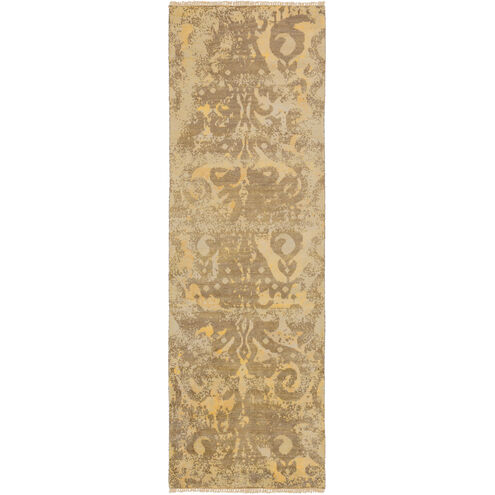 Uncharted 96 X 30 inch Khaki, Tan, Dark Brown, Camel Rug