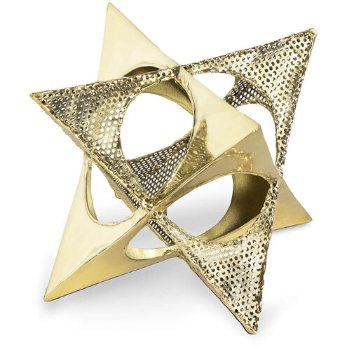 Delta Star Polished Brass Objet