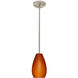Pera 9 LED Satin Nickel Stem Pendant Ceiling Light